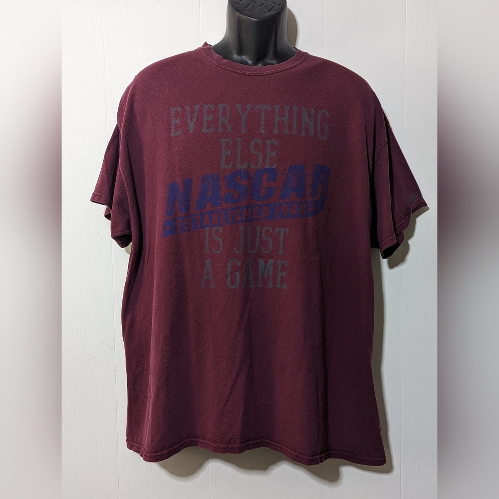 Men's Nascar "Everything Else" Burgundy T-shirt Size XL